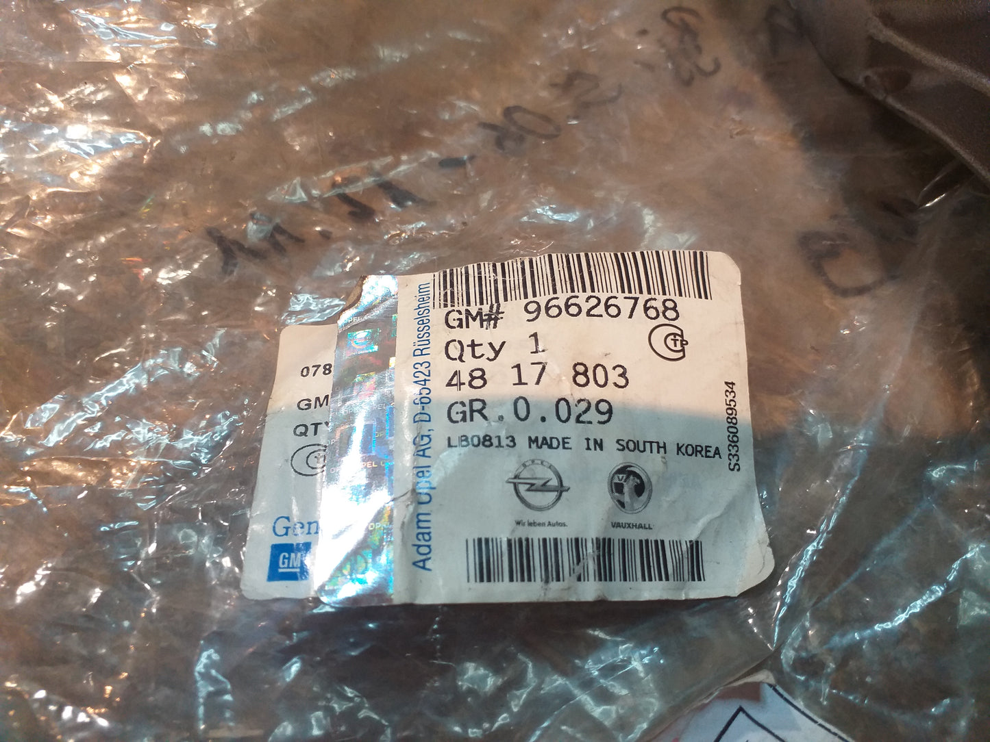 Antara Bj 5.06-12.11 Lagerung Motor original GM NEU