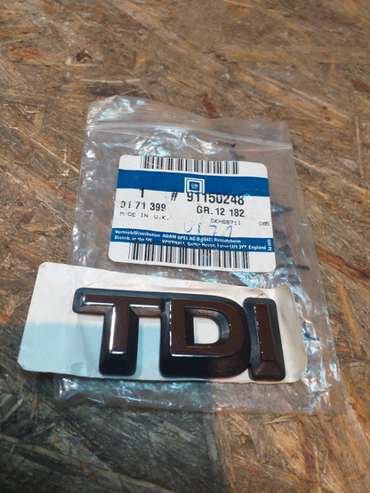 Frontera A Emblem Schriftzug "TDI" original GM Opel NEU
