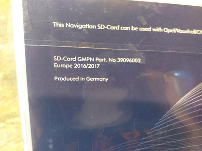 Original Opel Vauxhall Navigation SD-Card Version 16/17 NEU