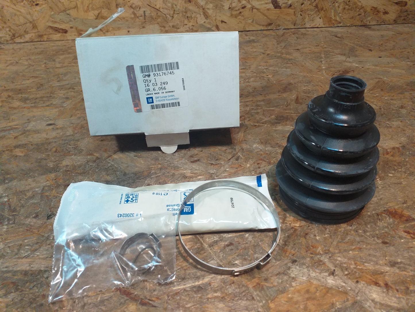 Meriva A Faltenbalgsatz original GM Opel NEU