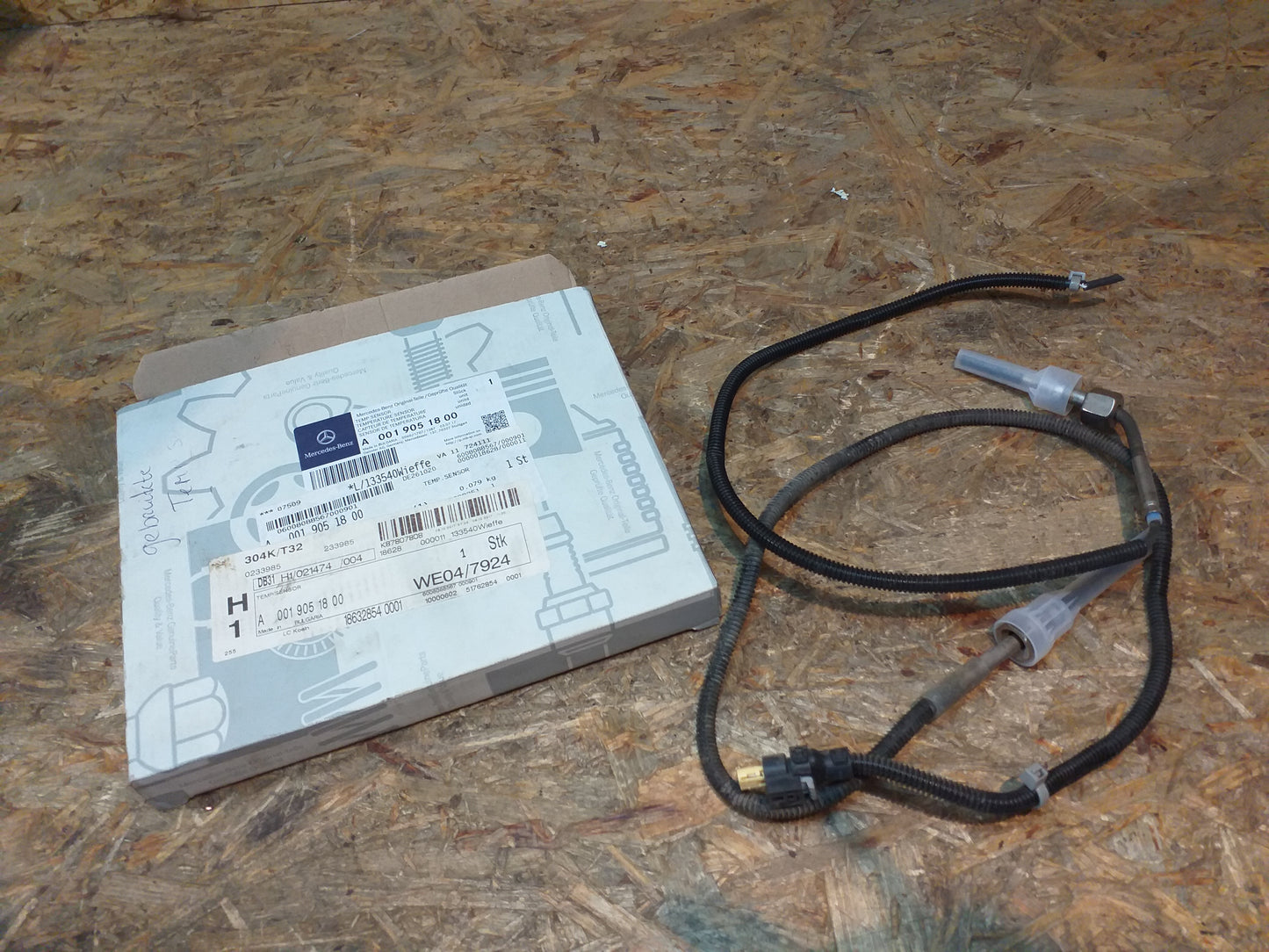 Mercedes Benz A-Kl. W169 / ML-Kl. 166 Jeep Commander/ Grand Cherokee Chrysler 300C Limo/ Touring Sensor Abgastemperatur original Mercedes GEBRAUCHT