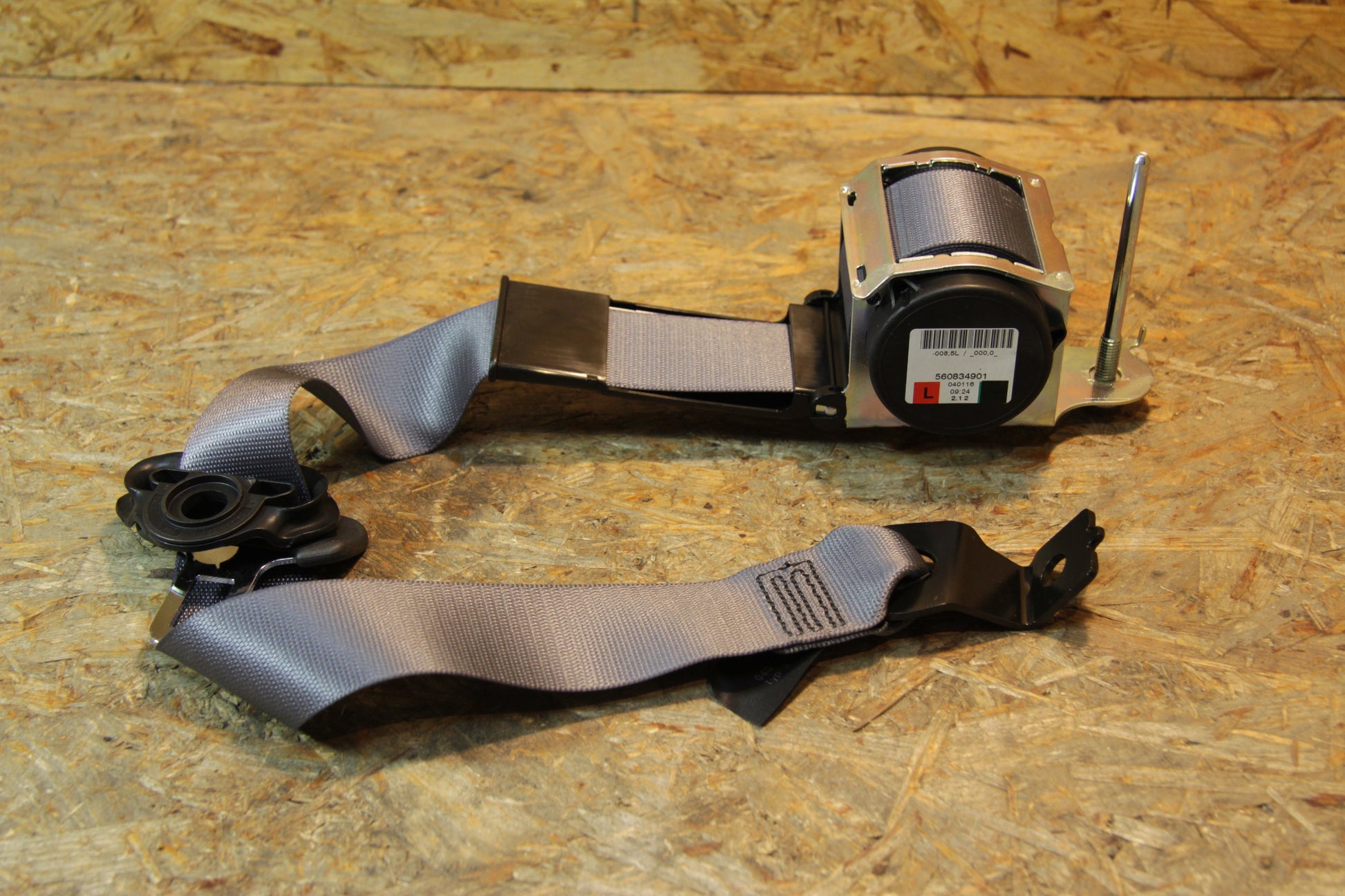 Original GM Opel Sicherheitsgurt vorn links, für Astra H 5-türer, grau, extra lang, 13181199 Astra H