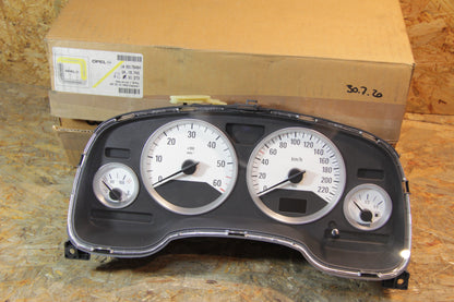 Original GM Opel Instrument Cockpit km/h grau mit weissen Skalenknöpfen AT-Teil  93176464 Astra G , Astra G Cabrio