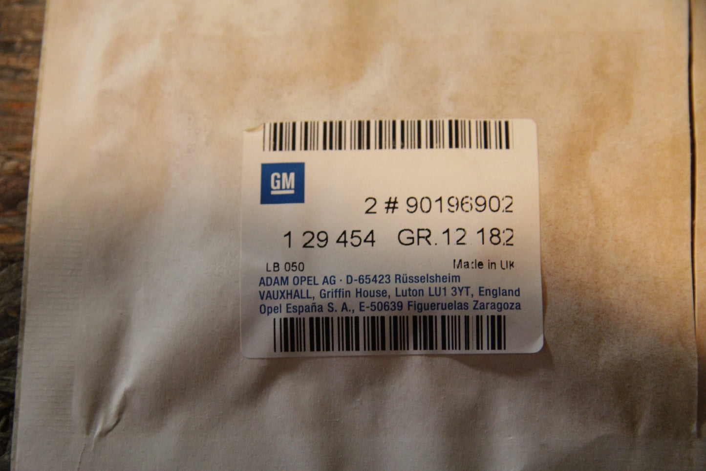 Original GM Opel Schrift GL, grau, seitlich Tür 90196902 Kadett E Neu