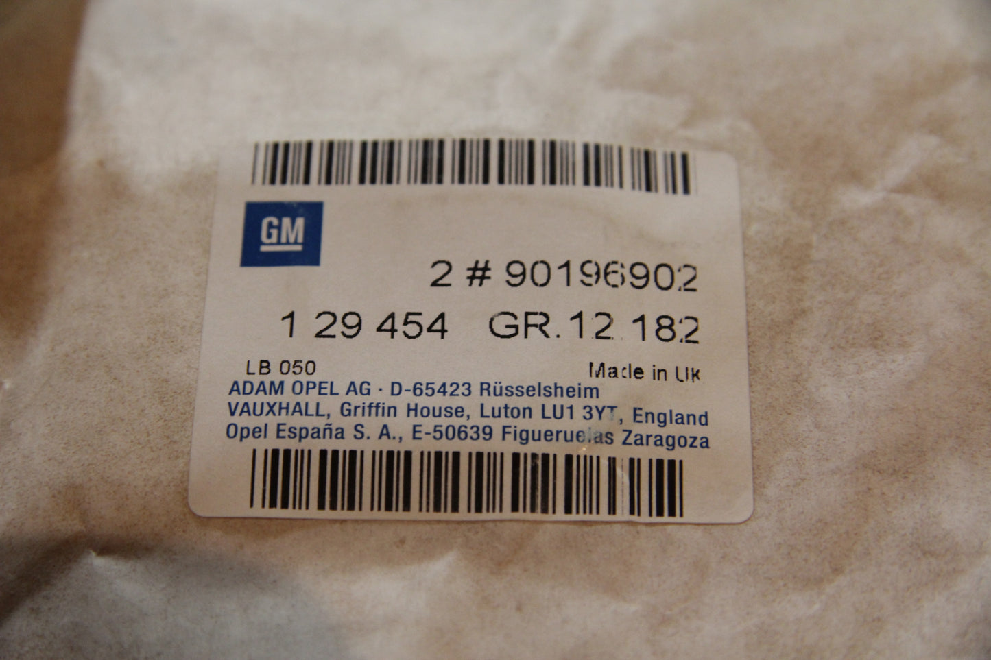 Original GM Opel Schrift GL, grau, seitlich Tür 90196902 Kadett E Neu