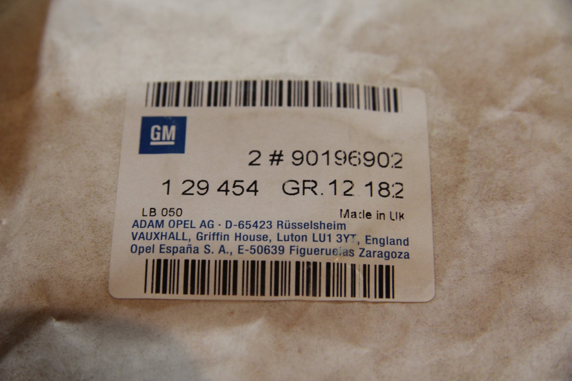 Original GM Opel Schrift GL, grau, seitlich Tür 90196902 Kadett E Neu