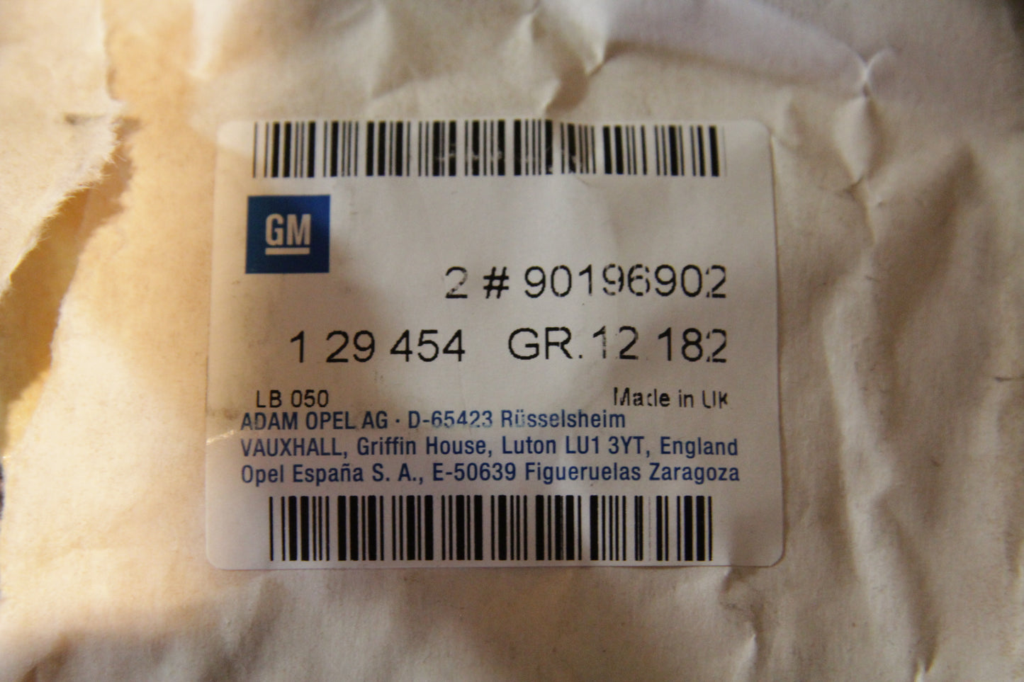 Original GM Opel Schrift GL, grau, seitlich Tür 90196902 Kadett E Neu
