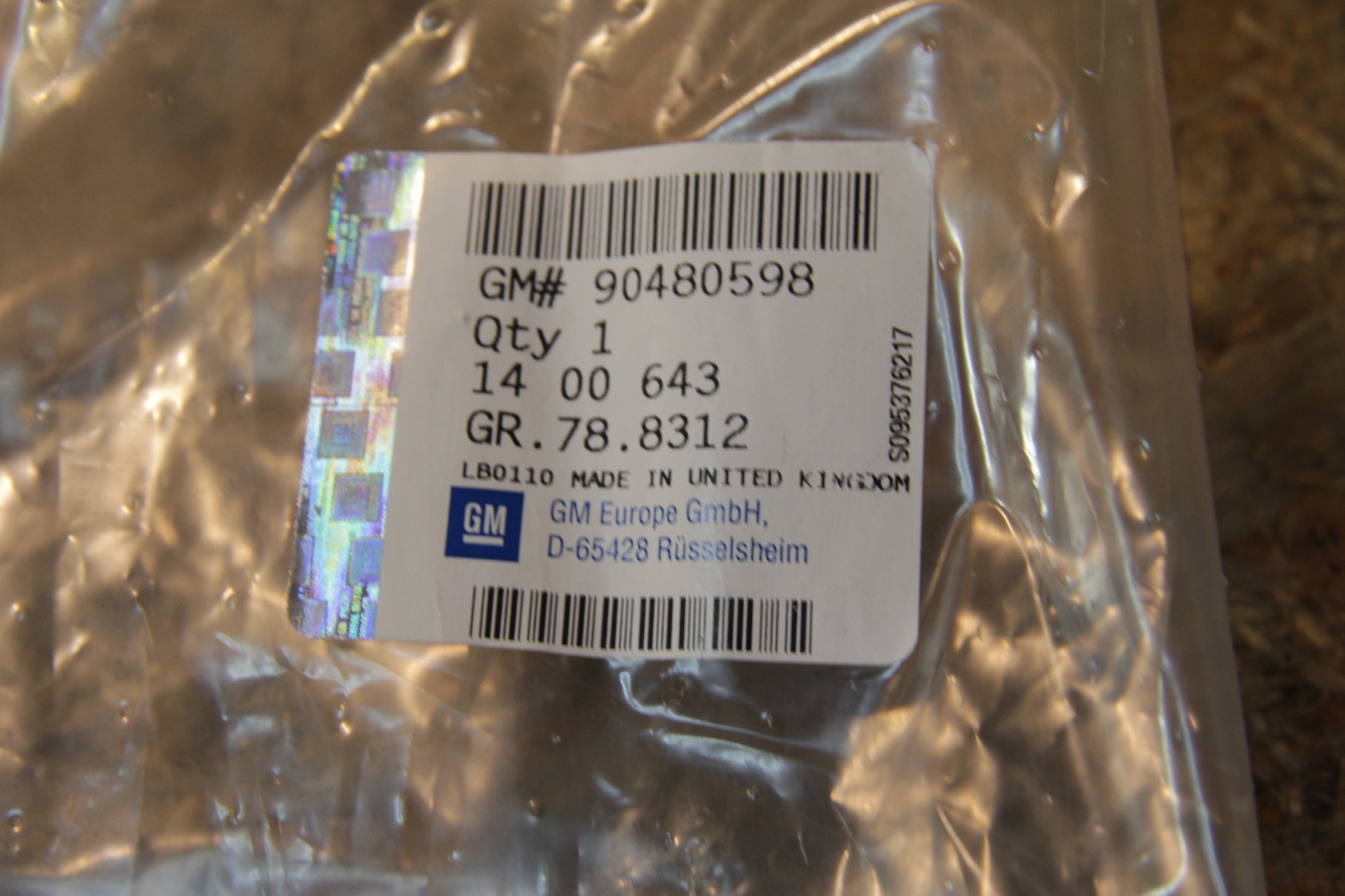 Original GM Opel Blende Lufteinlass Stoßstange vorn schwarz 90480598 Vectra B Neu