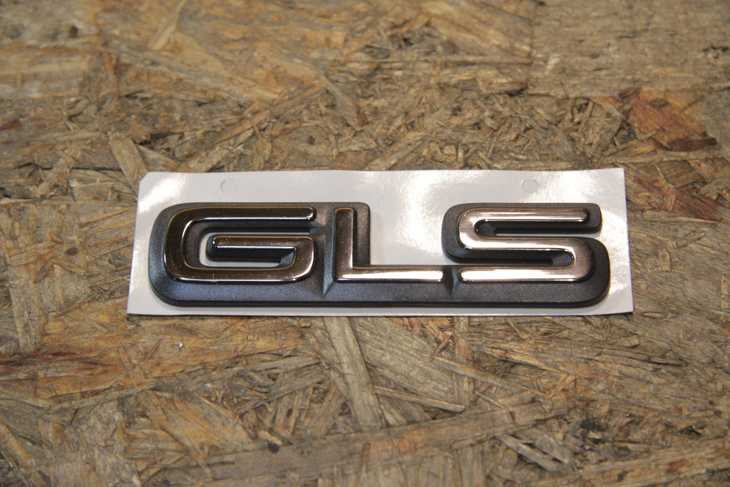 Original GM Opel Emblem Schriftzug GLS Kotflügel blaugrau/chrom 90286265 Ascona C Neu
