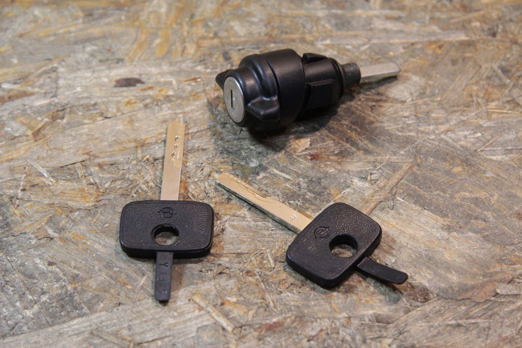 Schließzylinder mit 2 Schlüsseln, Gehäuse schwarz, Schließung beliebig, Entriegelbar ohne Schlüssel 