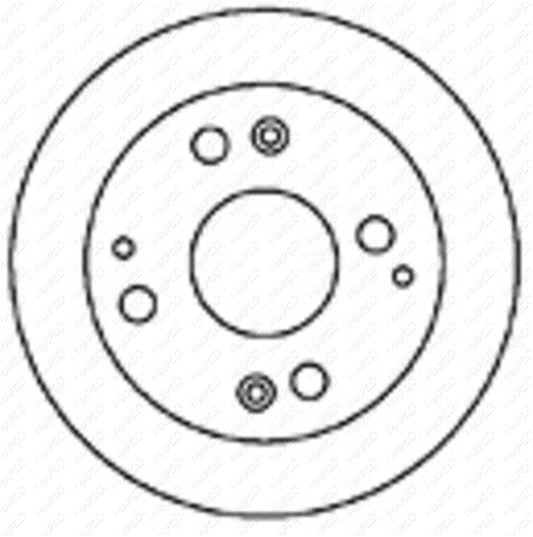 MAPCO Bremsscheibe Hinterachse  15611