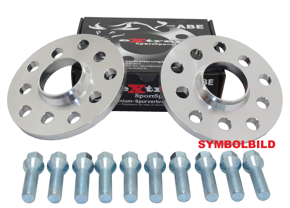Spurverbreiterung Set 30mm inkl. Radschrauben für BMW 3er E46
