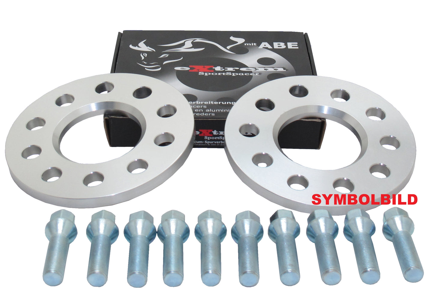 Spurverbreiterung Set 10mm inkl. Radschrauben für BMW 6er E63 / BMW 6er Cabrio E64