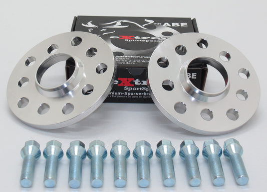 Spurverbreiterung Set 20mm inkl. Radschrauben für Opel Corsa D OPC