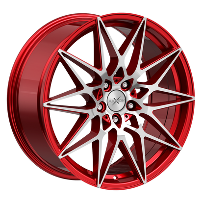 AXXION Felge AX9 Kirschrot Hochglanzpoliert
