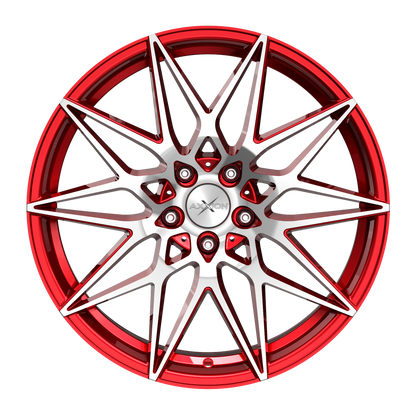 AXXION Felge AX9 Kirschrot Hochglanzpoliert