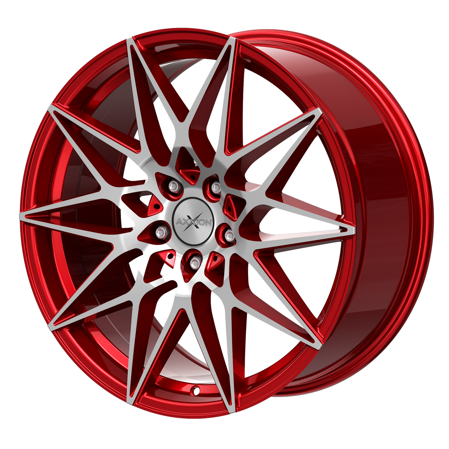 AXXION Felge AX9 Kirschrot Hochglanzpoliert