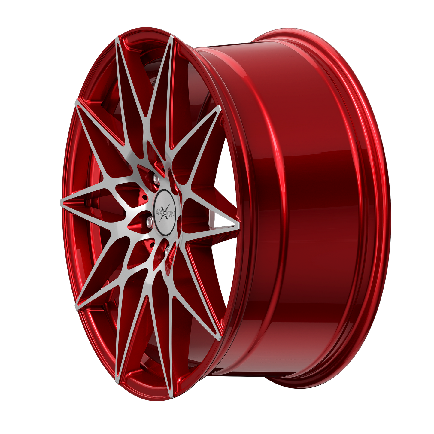 AXXION Felge AX9 Kirschrot Hochglanzpoliert