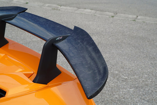Friedrich Motorsport Heckflügelaufsatz (Satz) in Sichtcarbon FORGED Lamborghini Huracán Performante und Spyder