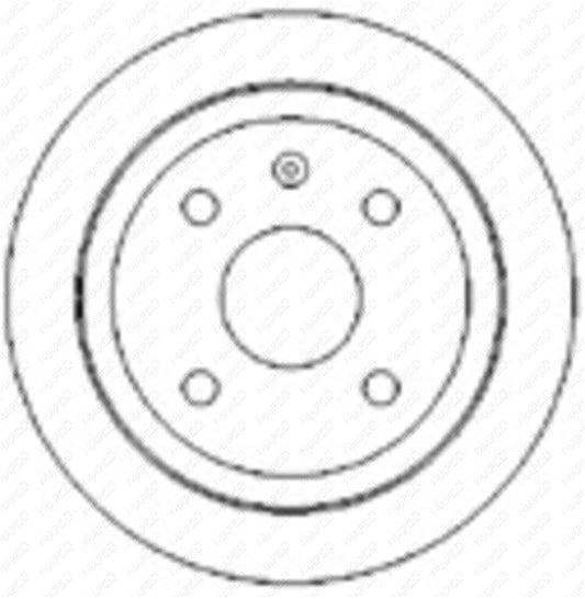 MAPCO Bremsscheibe Hinterachse  25501