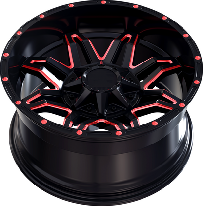 La Chanti LC-OF 3 Gloss Black Milled Spockes(Red Edition)