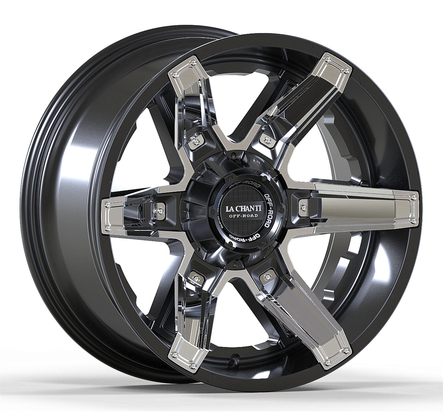 La Chanti LC-OF 16 Gloss Black Milled(Chrome Inserts)