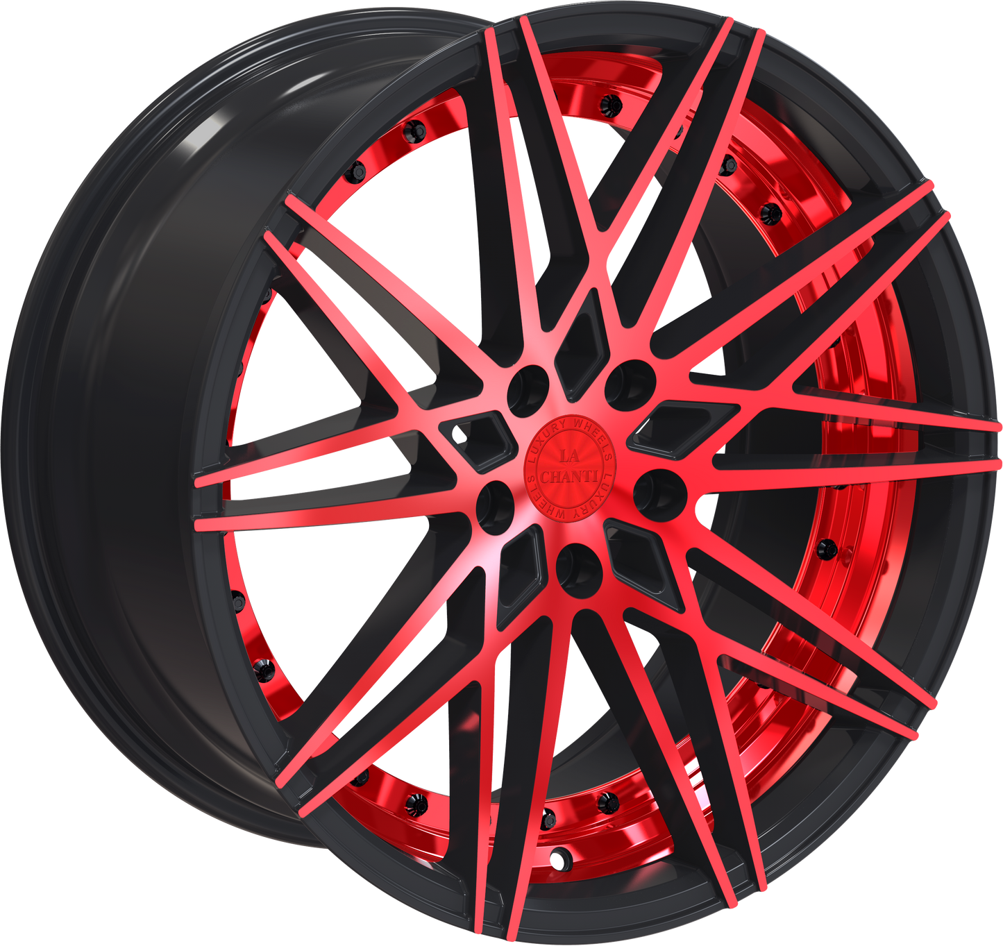 La Chanti LC-P1 Gloss Black / RED Spockes