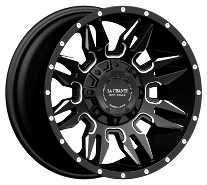 La Chanti LC-OF 5 Gloss Black Milled Spockes