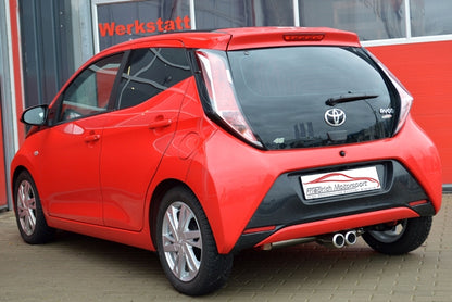 Friedrich Motorsport Sportendschalldämpfer mittig Toyota Aygo II