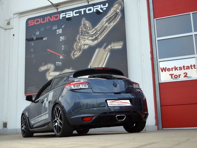 Friedrich Motorsport 3 Zoll (76mm) Anlage mittig Renault Megane III (Typ Z) RS / Trophy