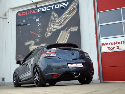 Friedrich Motorsport 3 Zoll (76mm) Anlage mittig Renault Megane III (Typ Z) RS / Trophy
