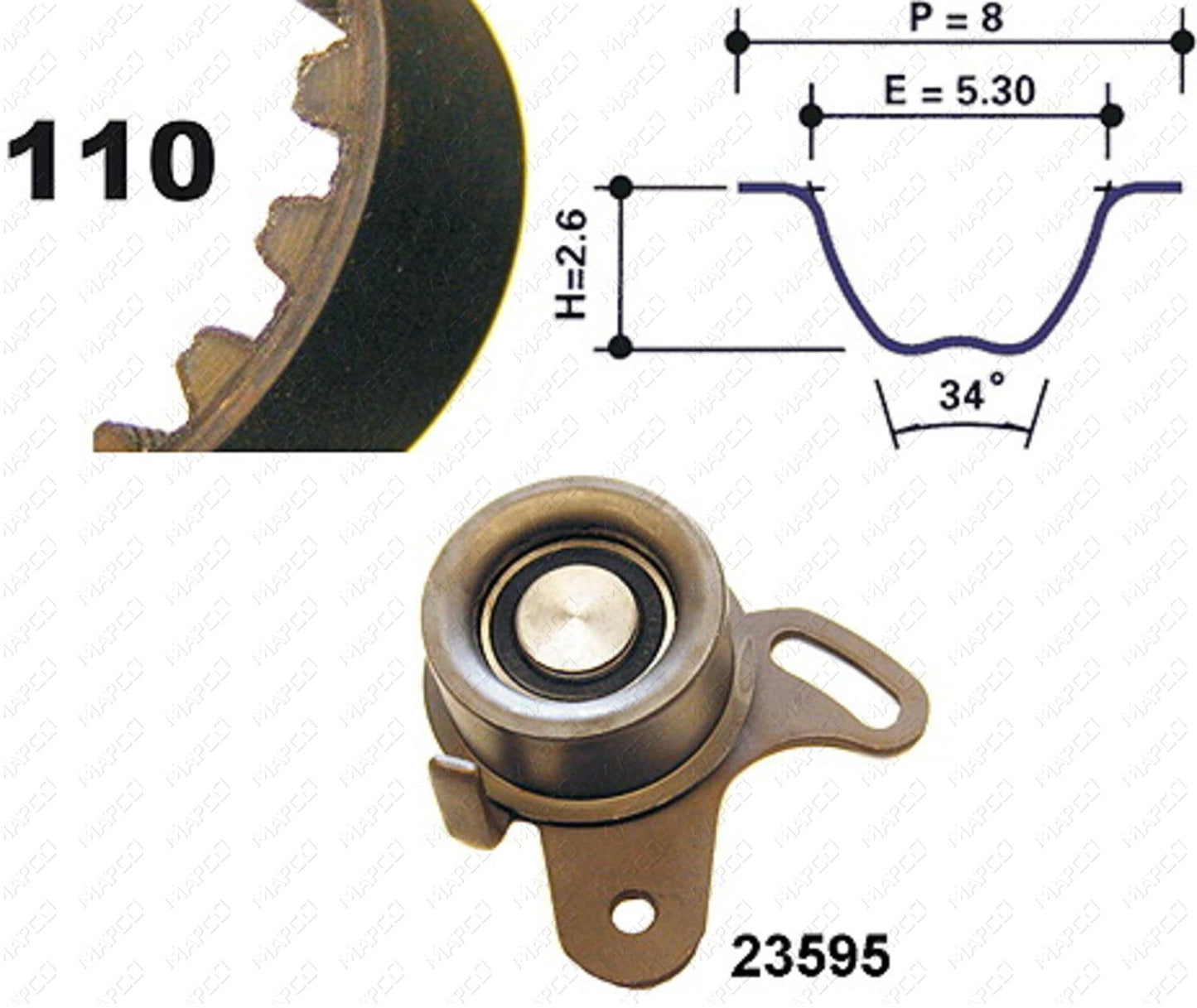 MAPCO Zahnriemensatz 73538