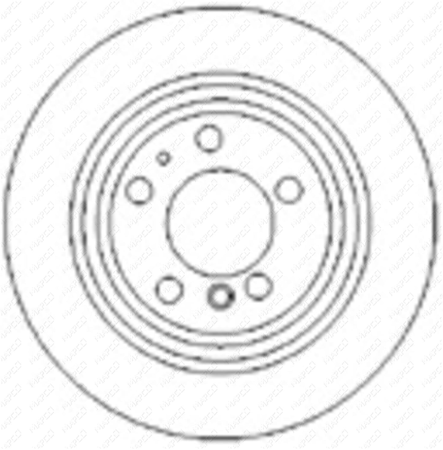 MAPCO Bremsscheibe Hinterachse  15661