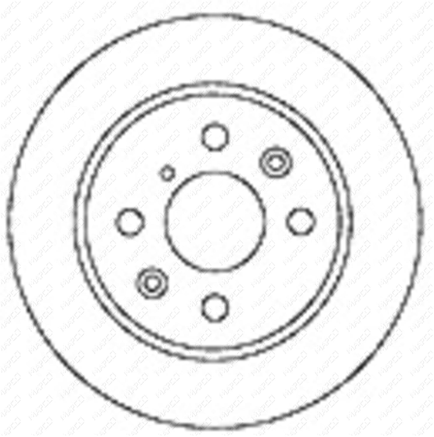 MAPCO Bremsscheibe Vorderachse  15570