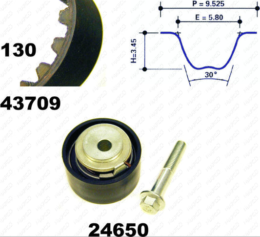 MAPCO Zahnriemensatz 23632
