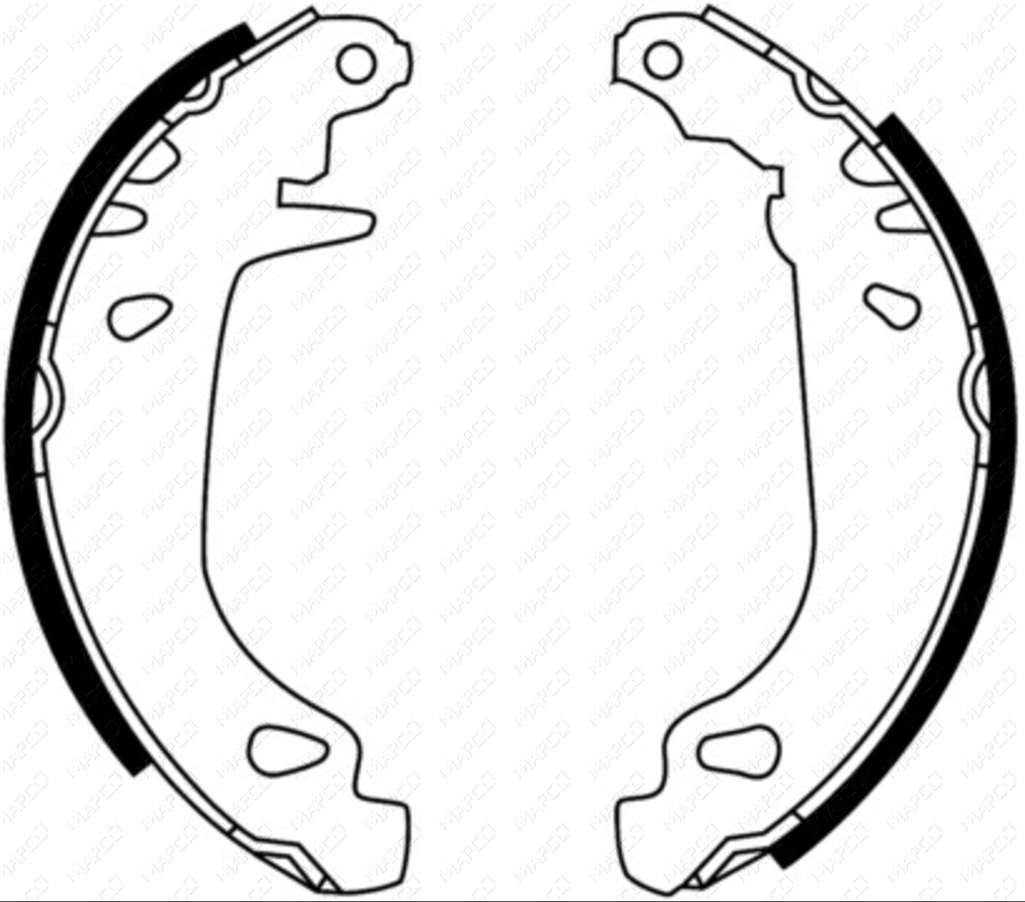MAPCO Bremsbackensatz Hinterachse  8406