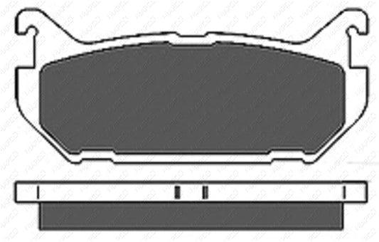 MAPCO Bremsbelagsatz, Scheibenbremse Hinterachse  6656