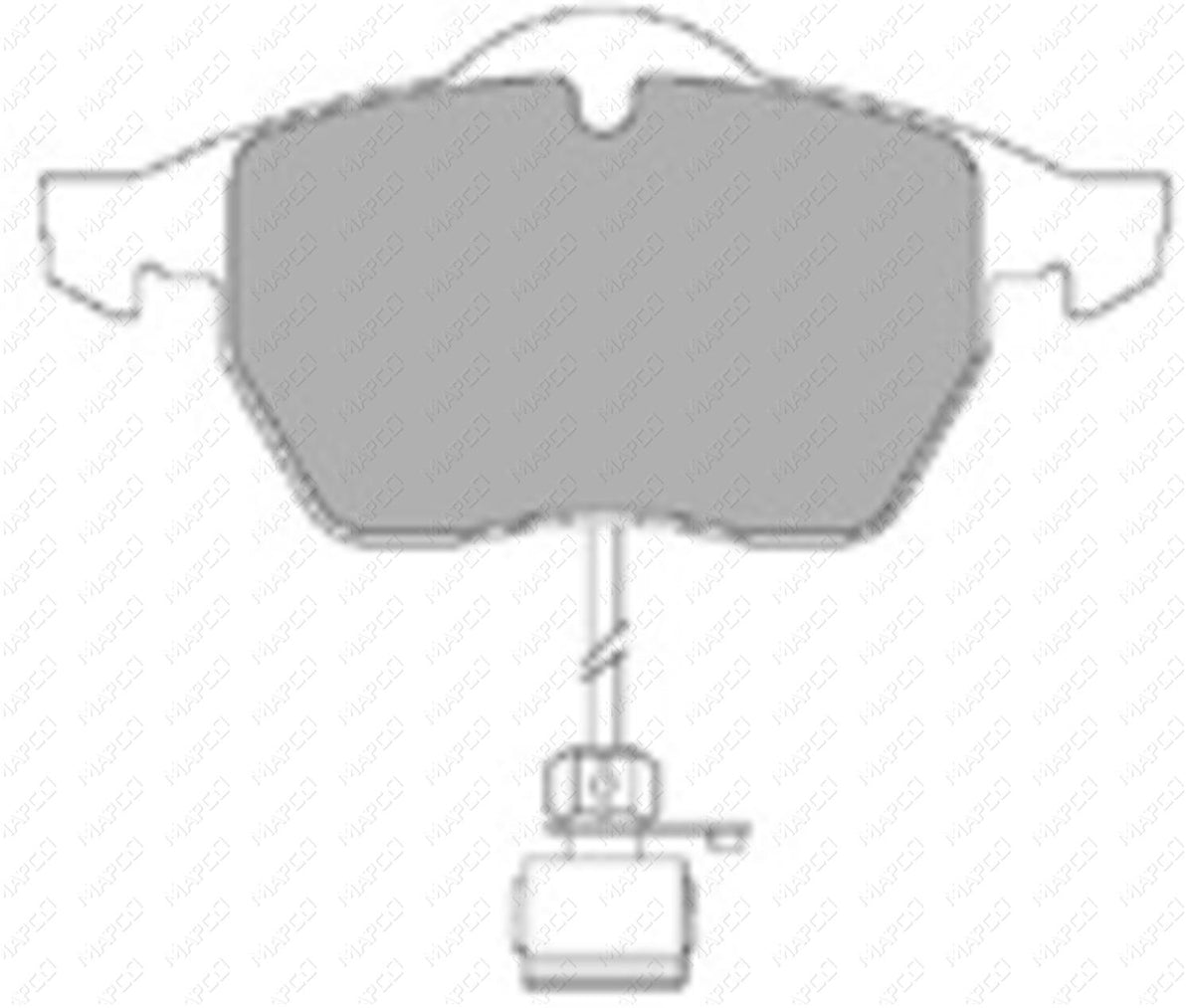 MAPCO Bremsbelagsatz, Scheibenbremse Vorderachse  6396