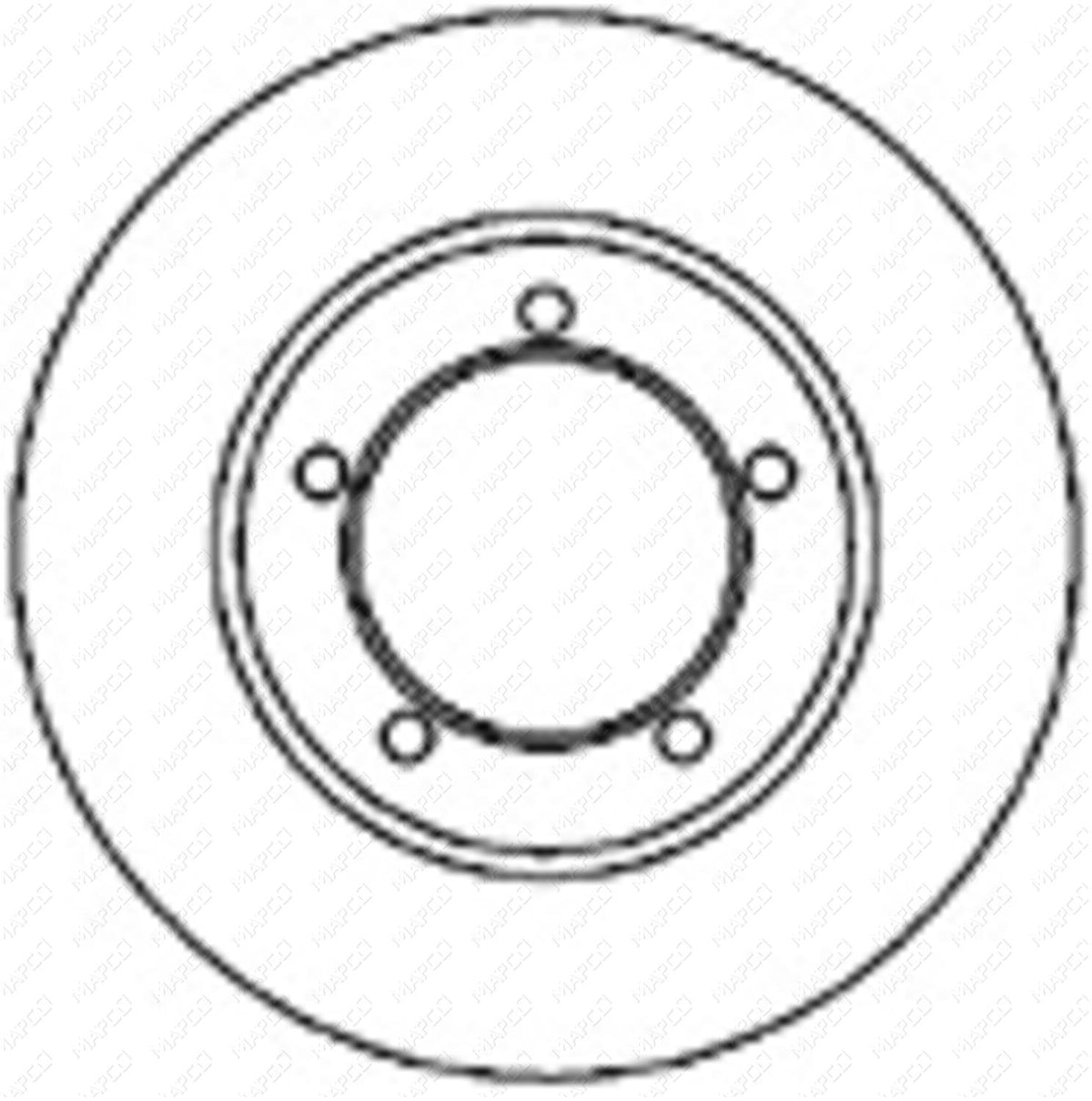 MAPCO Bremsscheibe Vorderachse  45534