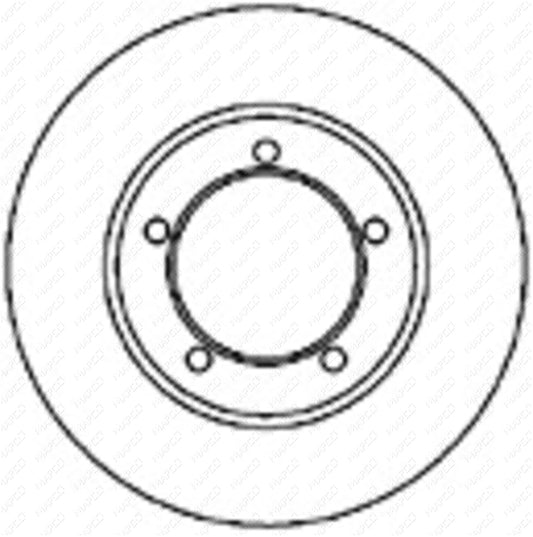 MAPCO Bremsscheibe Vorderachse  45534