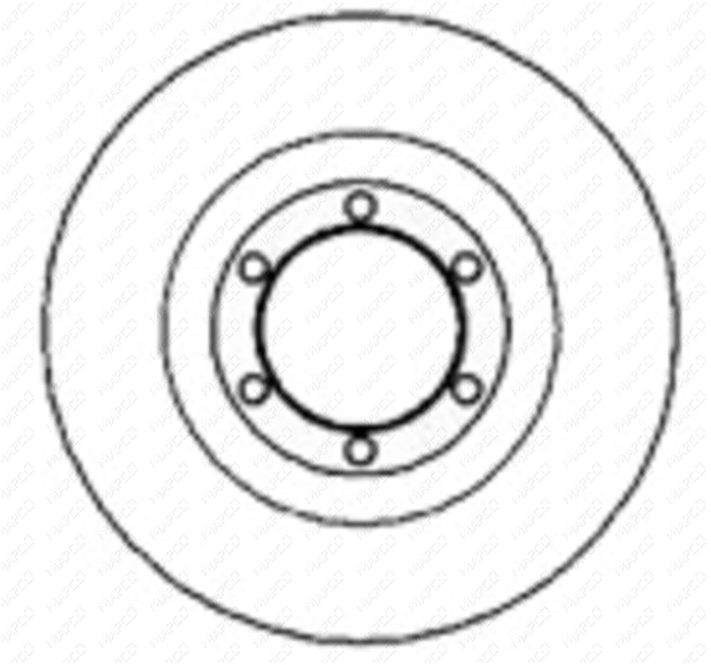 MAPCO Bremsscheibe Vorderachse  15674
