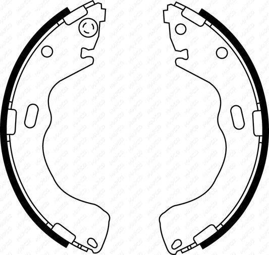 MAPCO Bremsbackensatz Hinterachse  8560