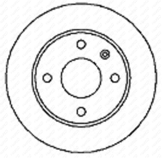 MAPCO Bremsscheibe Vorderachse  15726