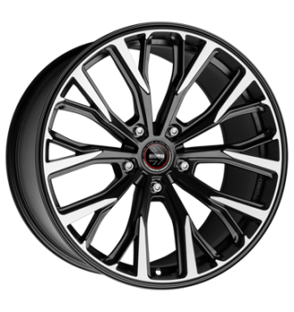 RF02  Schwarz-matt diamantgeschnitten