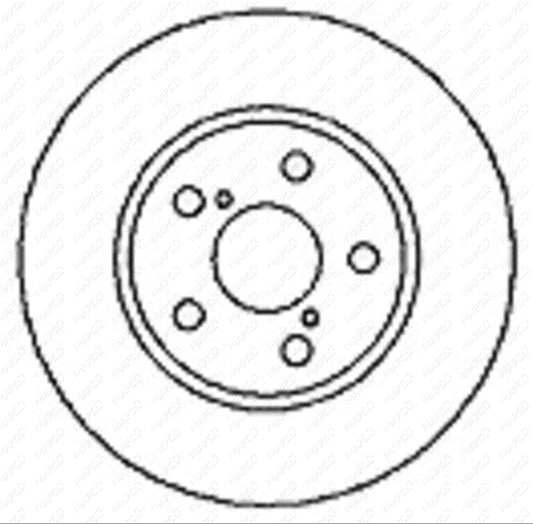 MAPCO Bremsscheibe Vorderachse  15558