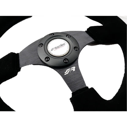 Simoni Racing Sportlenkrad Defender 330mm - Schwarz Suède