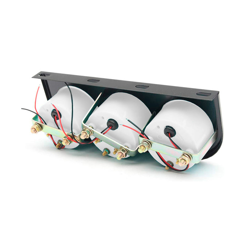 Simoni Racing DIN Panel Metall für 3x52 mm Instrumente Schwarz