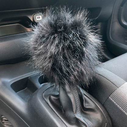 Simoni Racing Schaltknauf Hülle Fluffy Fur - Schwarz