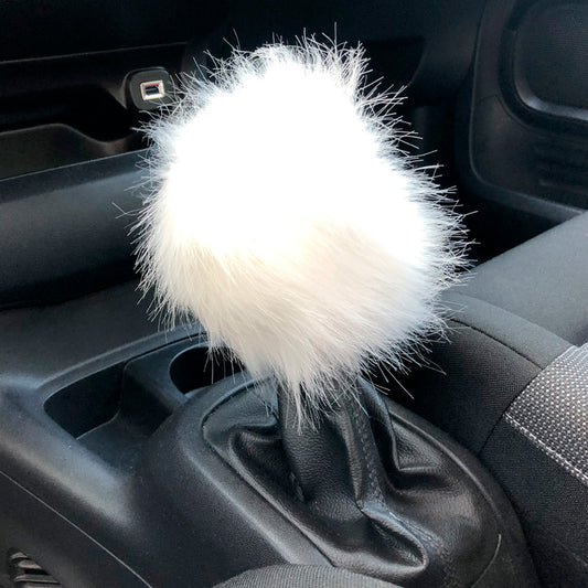 Simoni Racing Schaltknauf Hülle Fluffy Fur - Weiß