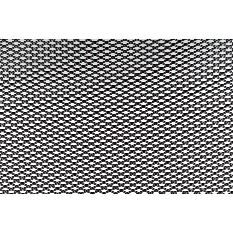 Simoni Racing Schwarz Aluminium Renngitter - 125x20cm - Rauten 2.3x5mm